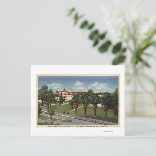 Loma Linda Sanitarium & Hospital View Postkarte (Stehend Vorderseite)