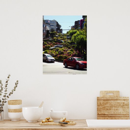 Lombard-Straße Poster (Küche)