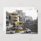 Lombard-Straße Postkarte (Vorne/Hinten)