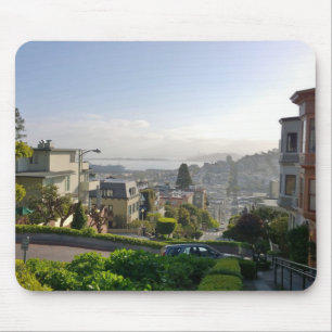 Lombard Street - San Francisco, Kalifornien Mousepad