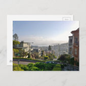 Lombard Street - San Francisco, Kalifornien Postkarte (Vorne/Hinten)