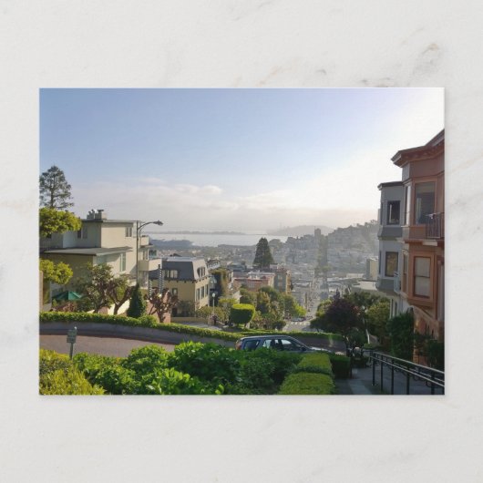 Lombard Street - San Francisco, Kalifornien Postkarte (Vorderseite)