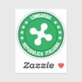 Lombardei Aufkleber (Blatt)