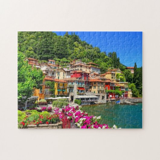 Lombardei Italien Comer See Europa Puzzle (Horizontal)