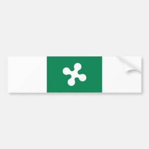 Lombardei-Regionsflaggenitalien-Landkreis Autoaufkleber