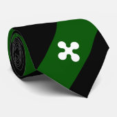 Lombardei-Streifenflagge Krawatte (Gerollt)