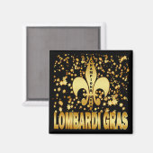 LOMBARDI GRAS MAGNET (Vorderseite/Rückseite)