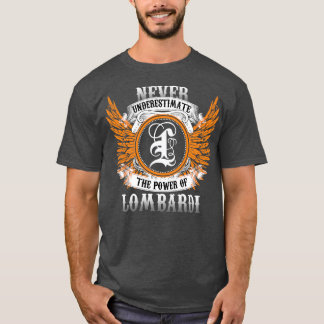 Lombardi Name Shirt nie unterschätzen Power