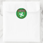 Lombardia-Flagge Runder Aufkleber (Tasche)