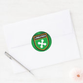 Lombardia-Flagge Runder Aufkleber (Umschlag)