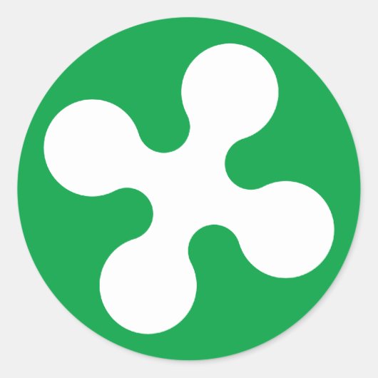 Lombardia, Italien Runder Aufkleber (Vorderseite)