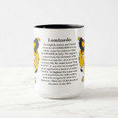 Lombardo Familien-Wappen Tasse (Zentrum)