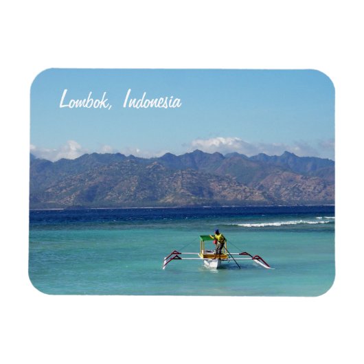 Lombok Boat Premium Flexi Magnet (Horizontal)