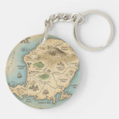 Lombok Indonesia Island Map Tropical Keychain Schlüsselanhänger (Rückseite)