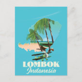 Lombok Indonesien Karte (Vorderseite)