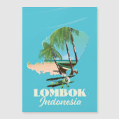 Lombok Indonesien-Karte Magnetkarte (Vorderseite)