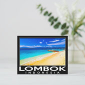 Lombok Indonesien Postkarte (Stehend Vorderseite)