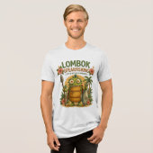 Lombok Speerfischen Tri-Blend Shirt (Vorderseite voll)