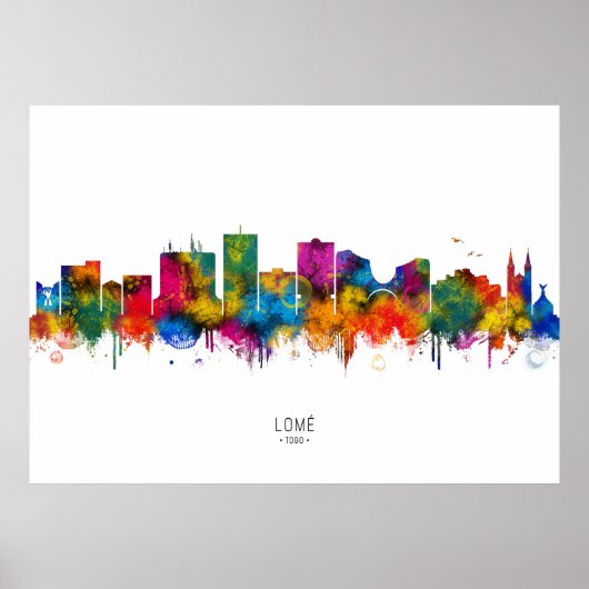 Lomé Togo Skyline Poster (Vorne)