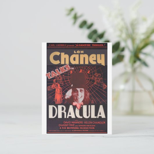 Lon Chaney as Dracula Postkarte (Stehend Vorderseite)