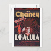 Lon Chaney as Dracula Postkarte (Vorne/Hinten)