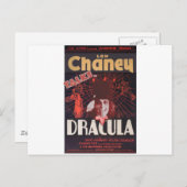 Lon Chaney as Dracula Postkarte (Vorne/Hinten)