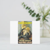 Lon Chaney ist der Mann, der lacht Postkarte (Stehend Vorderseite)