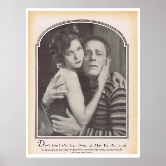 Lon Chaney Loretta Young 1928 Poster (Vorne)