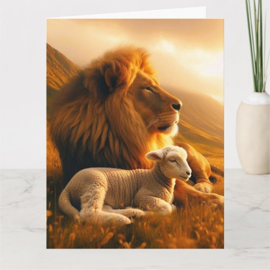 LON & LAMB Christliche Blankekarte Karte (Vorderseite)