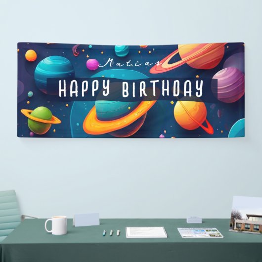 Lona cumpleaños personalizada banner (Messe)