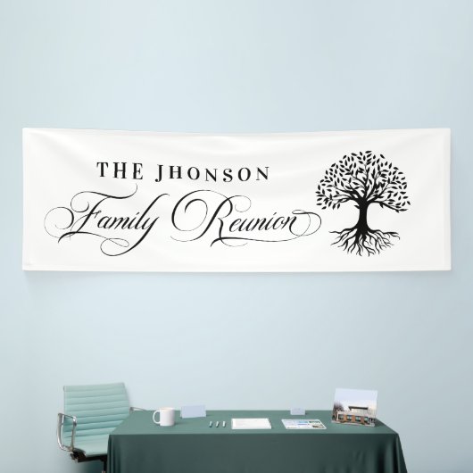 Lona Family Reunion tree backdrop Banner (Messeveranstaltung)