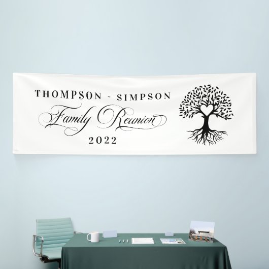 Lona Family Reunion tree backdrop Banner (Messeveranstaltung)