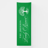 Lona Family Reunion tree backdrop Green Banner (Vertikal)