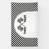 Lona Racing Birthday Two Fast backdrop banner (Vertikal)