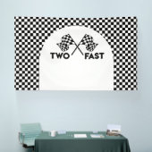 Lona Racing Birthday Two Fast backdrop banner (Messe)