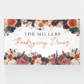 Lona Thanksgiving Dinner autumn fall pumpkins back Banner (Horizontal)