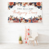 Lona Thanksgiving Dinner autumn fall pumpkins back Banner (Insitu)
