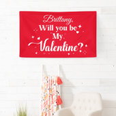 Lona Will you be my Valentine? banner  (Insitu)