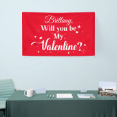 Lona Will you be my Valentine? banner  (Messeveranstaltung)