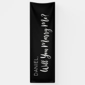 Lona Will you Marry Me Proposal Sign banner (Vertikal)