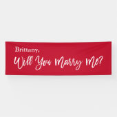 Lona Will you Marry Me Proposal Sign banner (Horizontal)