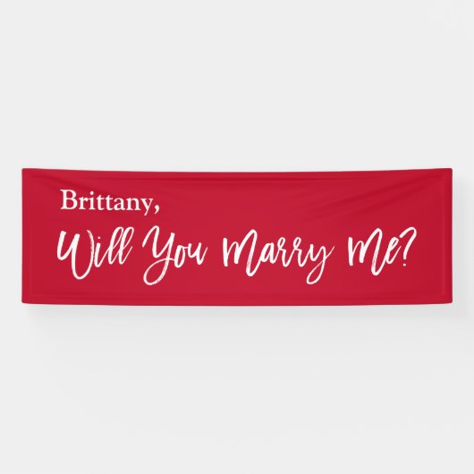 Lona Will you Marry Me Proposal Sign banner (Horizontal)