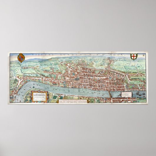 London1560 Karte Poster (Vorne)