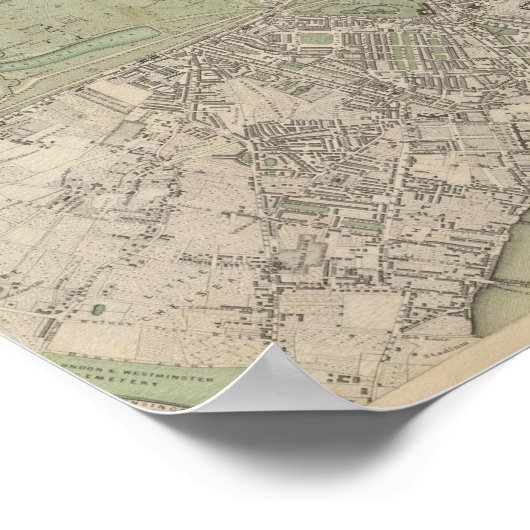 London 1843 poster (Ecke)