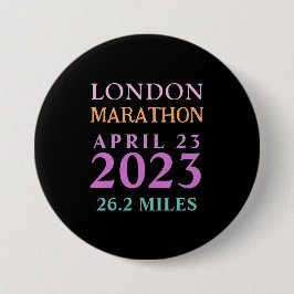 London 23. April Marathon Custom Text Button
