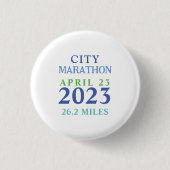 London 23. April Marathon Custom Text Tote Bag Button (Vorderseite)