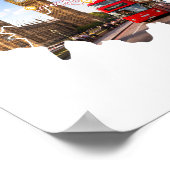 London 26.2 Marathon Parcours Poster (Ecke)