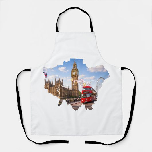 London 26.2 Marathoner Course Map Apron Schürze (Vorderseite)