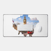 London 26.2 Marathoner Course Map Mouse Pad Schreibtischunterlage (Tastatur & Maus)