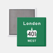 London 401 magnet (Vorderseite/Rückseite)
